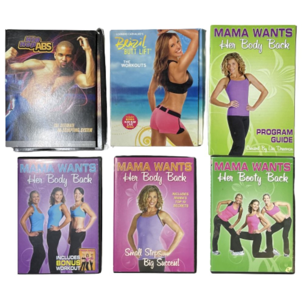 Hip Hop Abs, Brazil Butt Lift & Mama Wants Her Body Back (3 DVDs Each)